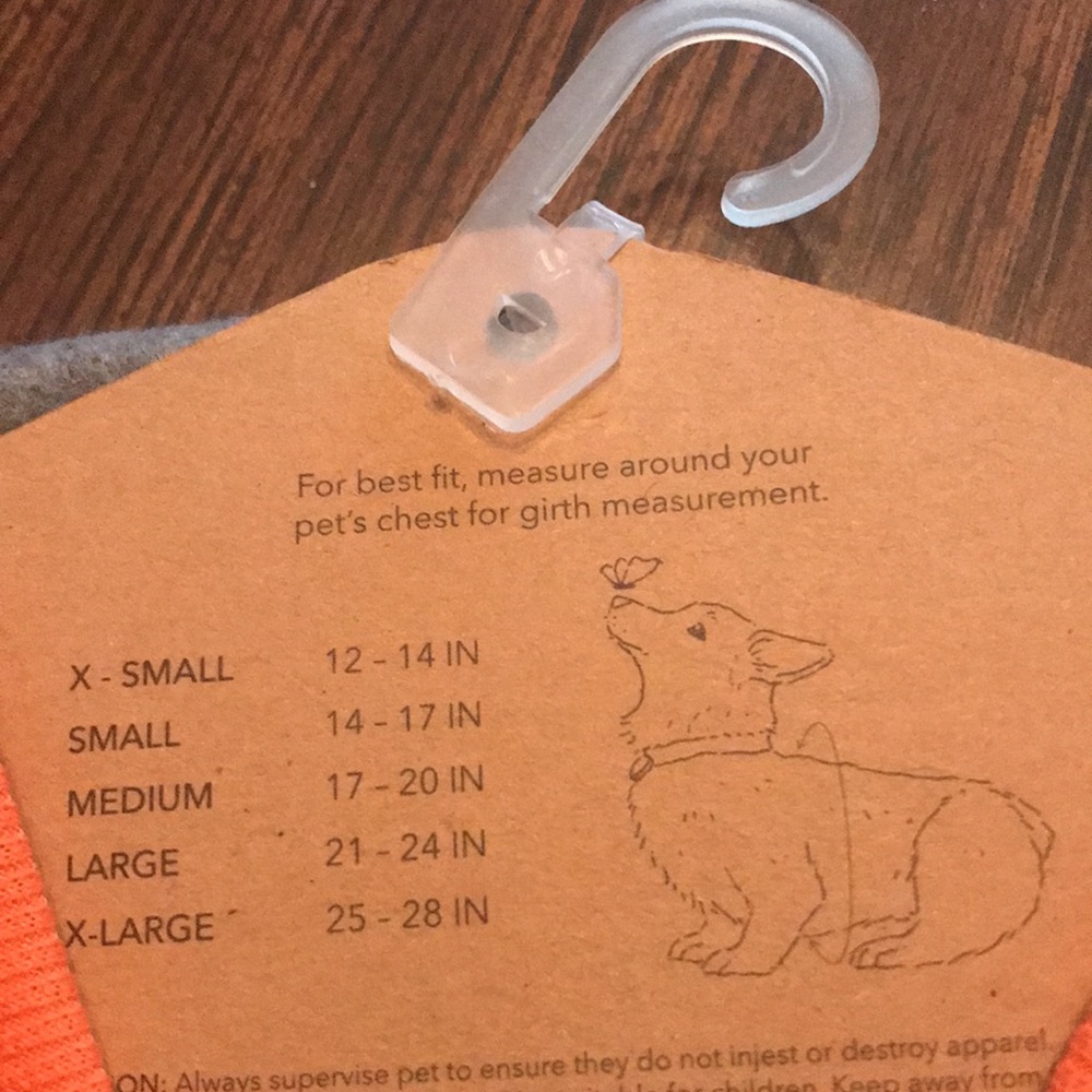 Rae Dunn small dog hoodie - Picture 3 of 3